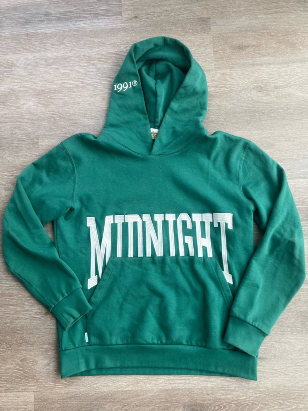 Midnight Organic Larry June Embroidered Pocket Hoodie